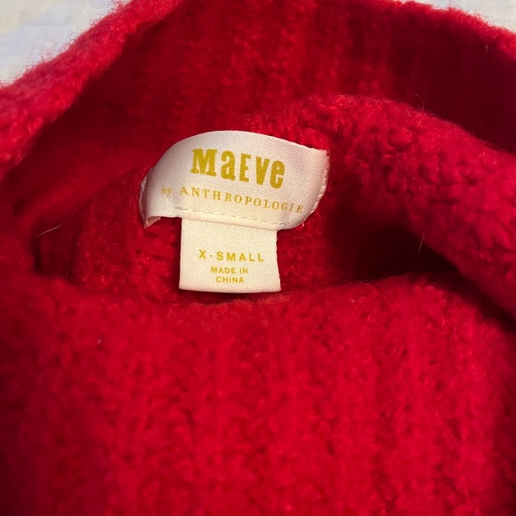 Anthropologie Athena Cowl Neck in Red size XS (Maeve) - Picture 3 of 6